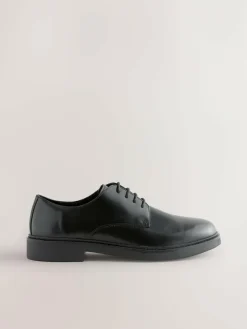 Outlet Next Hi-Shine Leather Derby Shoes Black