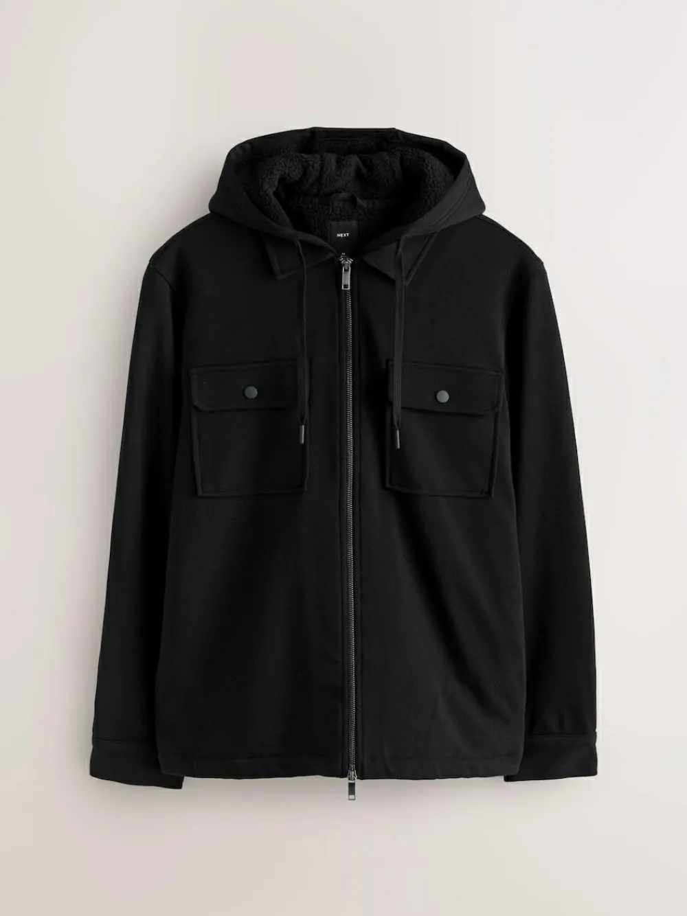 Next Hooded Borg Fleece Lined Shacket^ Sweatshirts & Hoodies|Sweatshirts & Hoodies