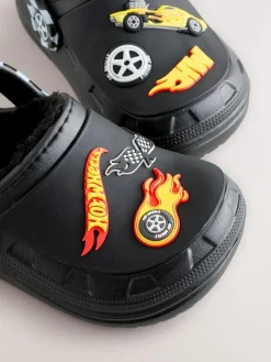 Next Black Hot Wheels Slipper Clogs^BOY Nightwear
