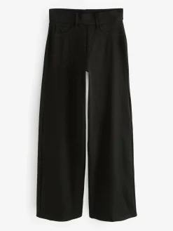 Next Jersey Denim Wide Leg Trousers^Women Jeans|Jeans