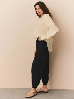 Best Next Jersey Harem Joggers Black