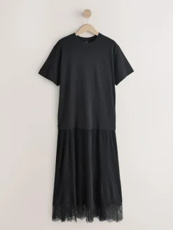 Next Black Jersey 2-In-1 Dress