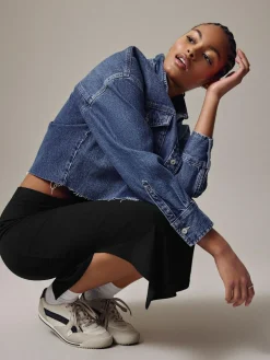 Outlet Next Black Jersey Midi Skirt