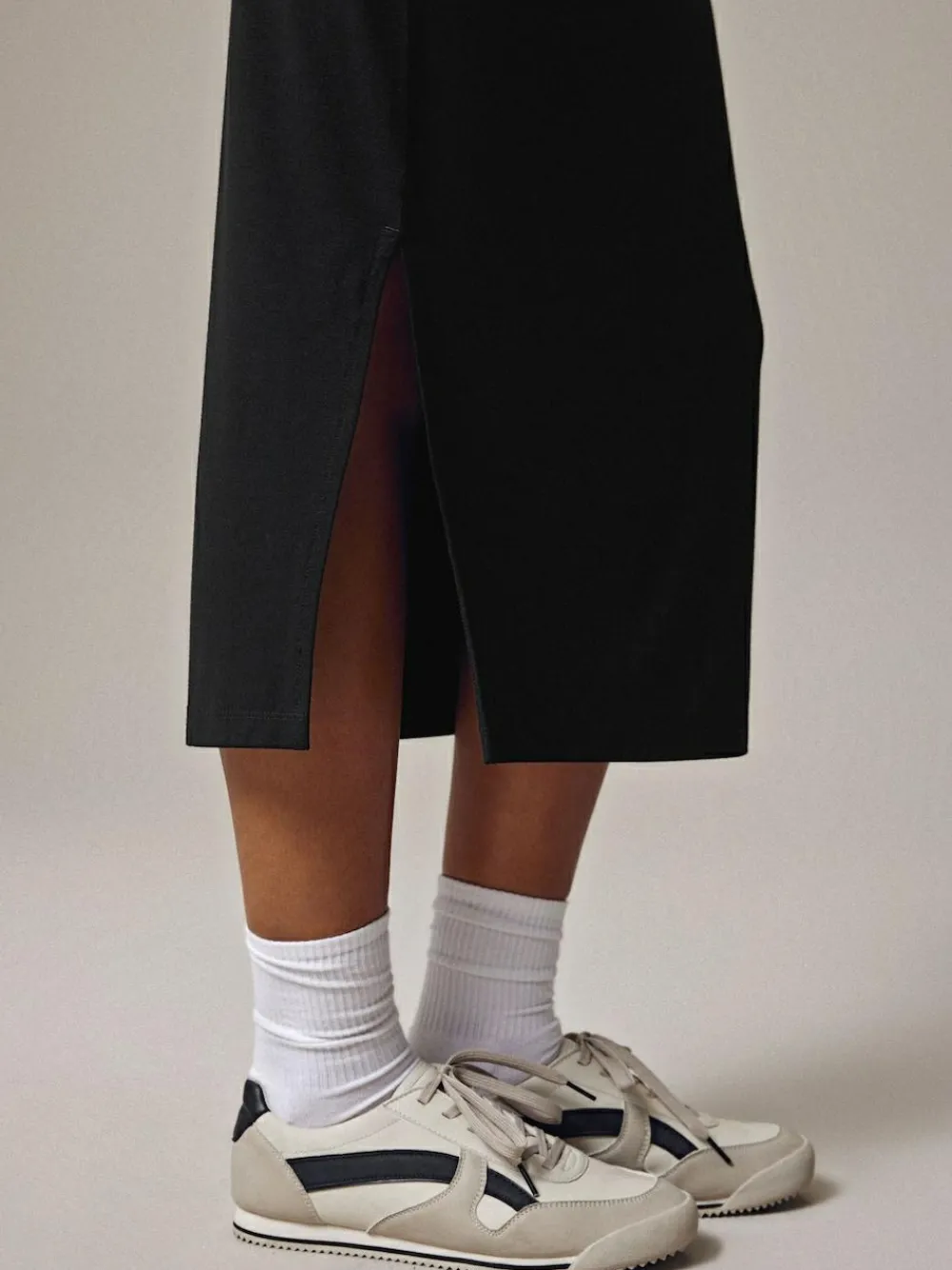 Outlet Next Black Jersey Midi Skirt