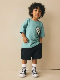 Sale Next Black Jersey Shorts (3mths-7yrs)