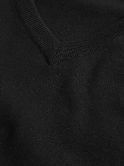 Next Black. Knitted V-Neck School Jumper (3-16yrs)^BOY Knitwear & Sweaters|Knitwear