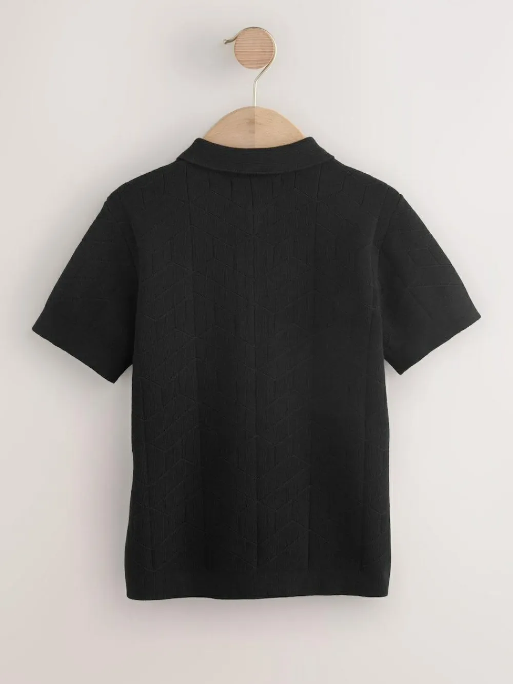 Next Knitted Zip Neck Polo Shirt (3-16yrs)^BOY Knitwear & Sweaters|Knitwear