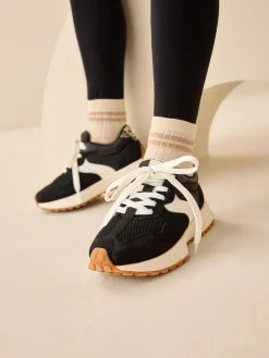 Sale Next Black Lace-Up Chunky Trainers