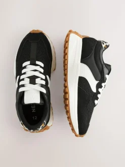 Sale Next Black Lace-Up Chunky Trainers