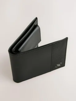 Online Next Leather Bifold Wallet Black