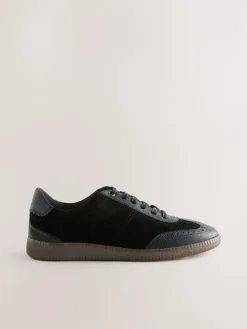 Discount Next Black Leather Brogue Lace Up Trainers