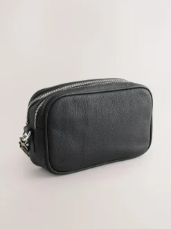 Next Black Leather Camera Bag