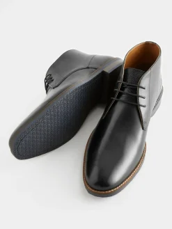 Next Black Leather Chukka Boots^ Boots|Boots