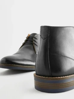 Next Black Leather Chukka Boots^ Boots|Boots