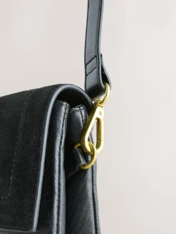 Next Leather Croc Effect Cross-Body Bag^Women Bags