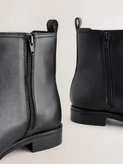 Sale Next Extra Wide Fit Forever Comfort® Chelsea Ankle Boots Black Leather