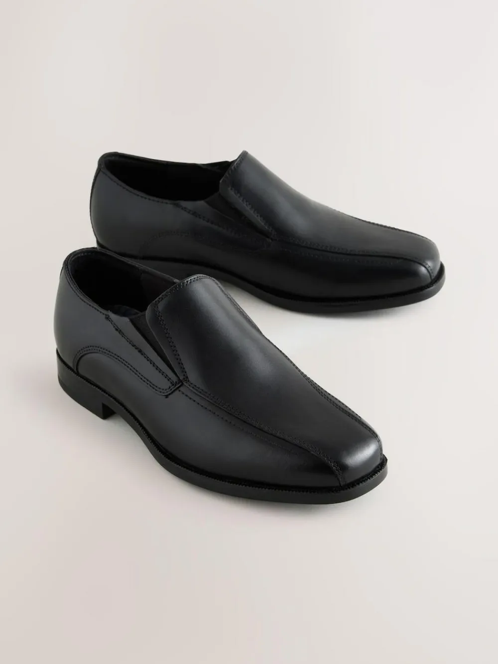 Hot Next Black Leather Loafer School Shoes