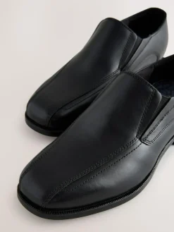 Hot Next Black Leather Loafer School Shoes