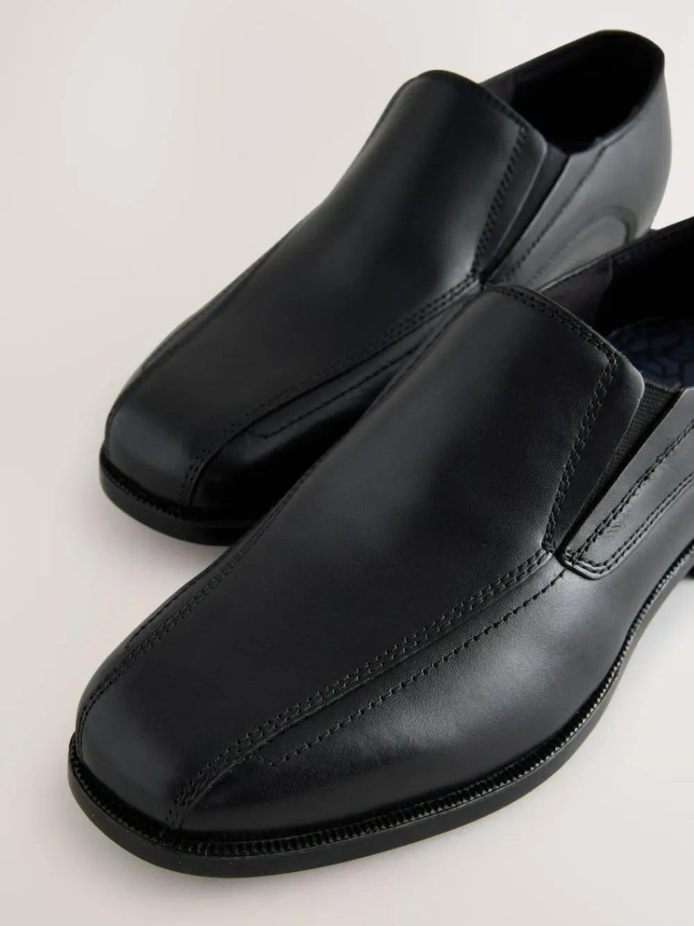 Hot Next Black Leather Loafer School Shoes