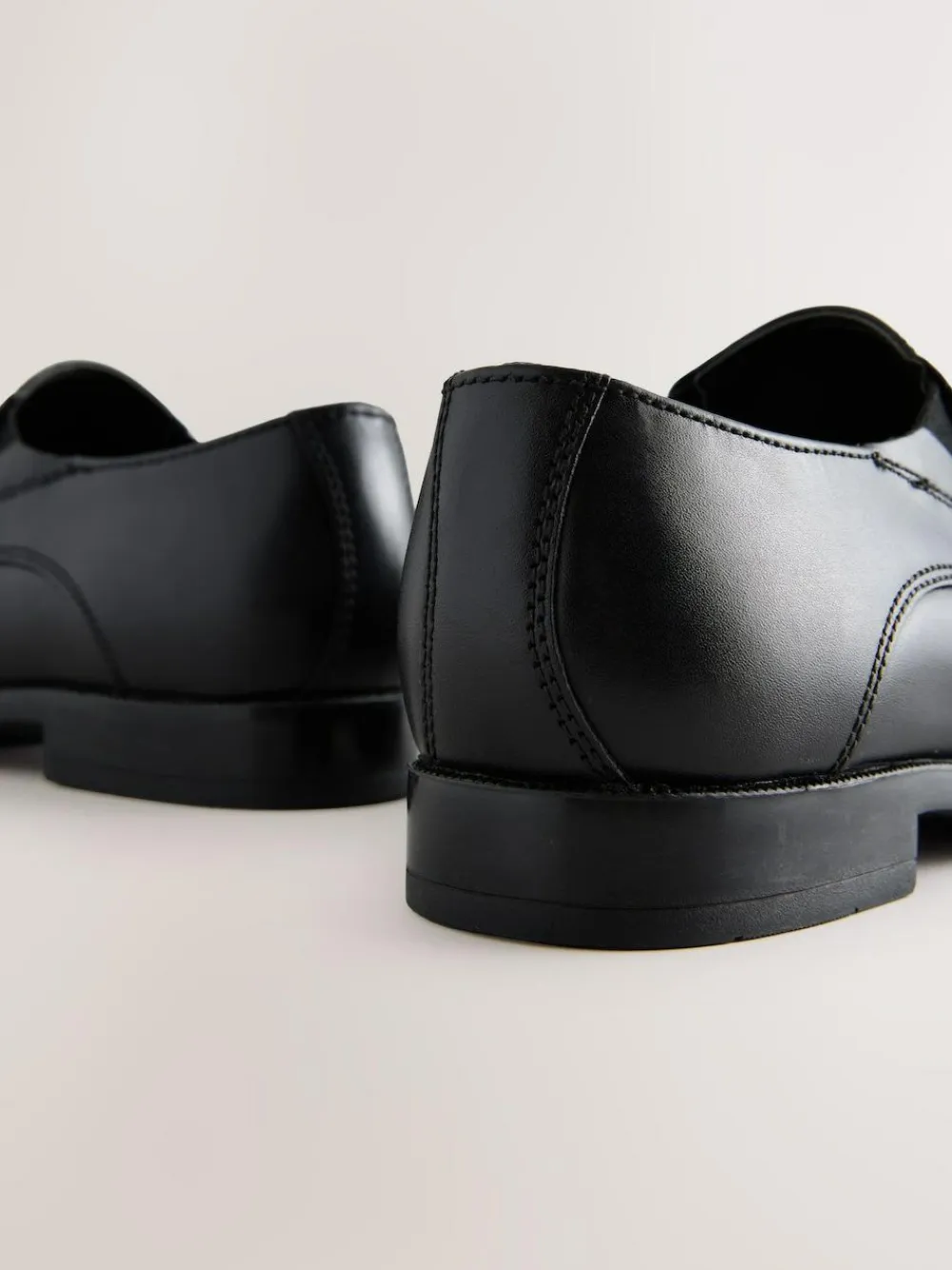 Hot Next Black Leather Loafer School Shoes