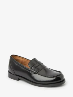 Next Black Leather Loafers^BOY School Shoes|Boys Shoes