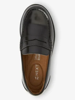 Next Black Leather Loafers^BOY School Shoes|Boys Shoes