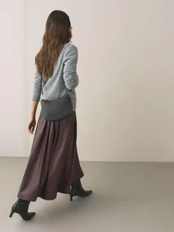 Clearance Next Leather Scoop Cross-Body Bag Black