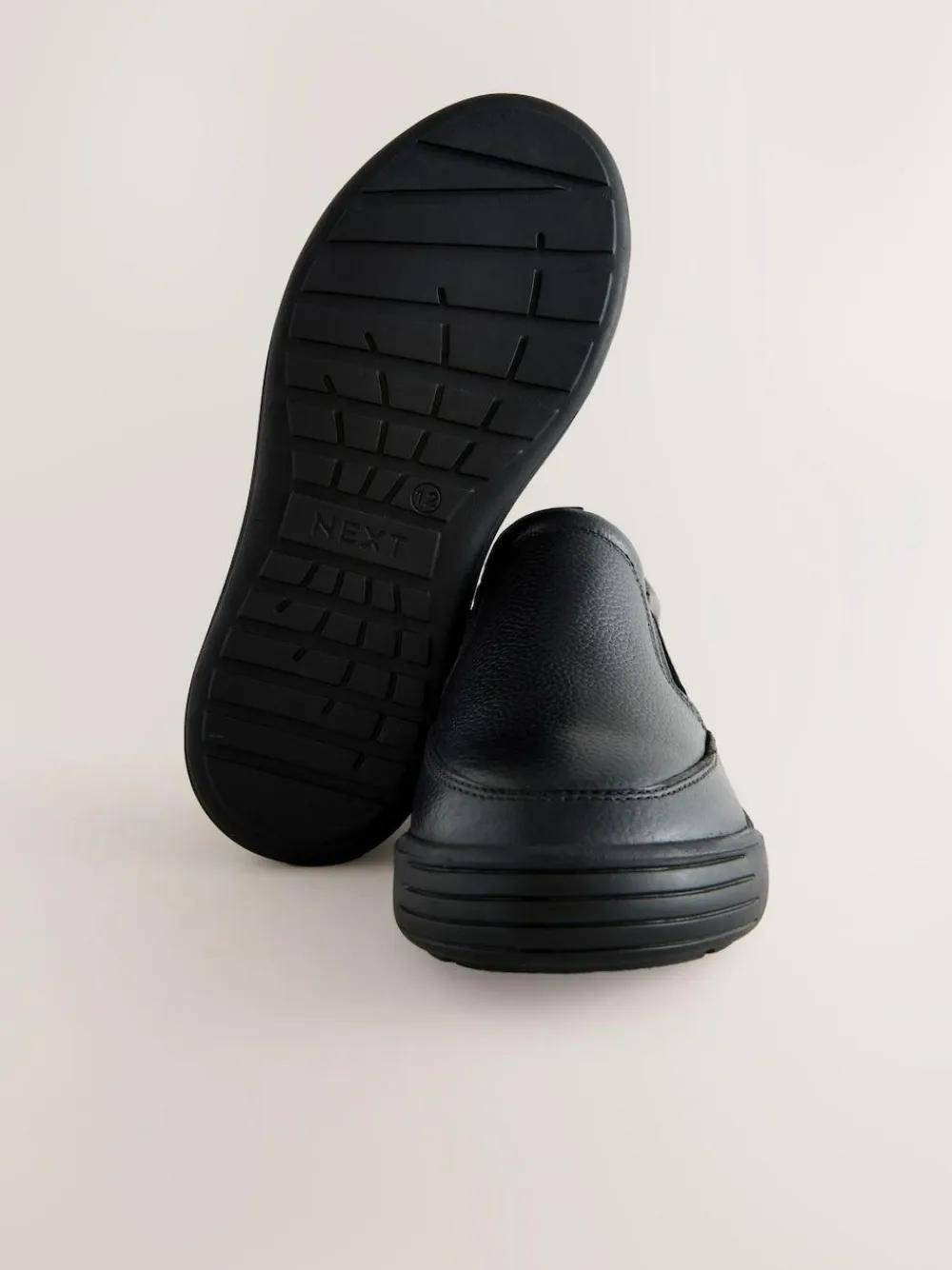 Next Black Leather Slip On School Loafers^BOY School Shoes|Boys Shoes