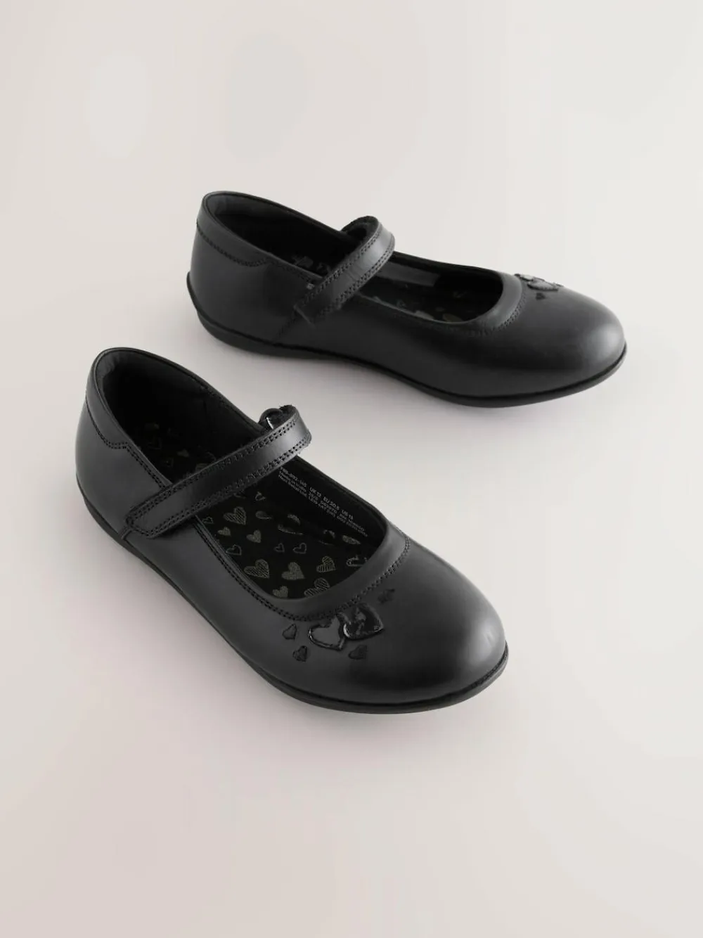 Next Black Leather Standard Fit (F) Mary Jane School Shoes^ Shoes
