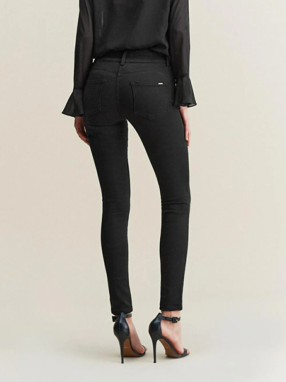 Online Next Lift Slim And Shape Skinny Jeans Black