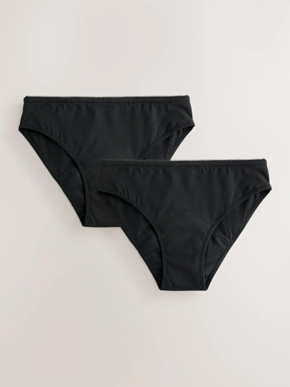 Discount Next Period Bikini Briefs 2 Pack (7-16yrs) Black Light