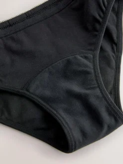 Discount Next Period Bikini Briefs 2 Pack (7-16yrs) Black Light