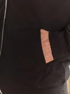 Clearance Next Black Lightweight Zip Up Hoodie