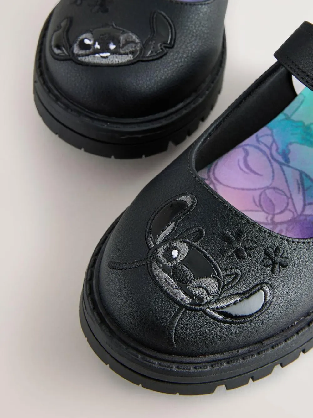 Next Black Lilo & Stitch Mary Jane School Shoes^ Shoes
