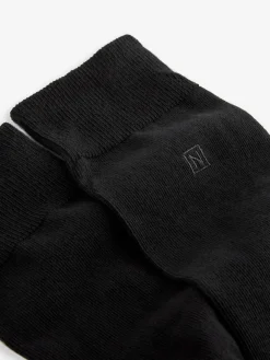 Discount Next Black Logo 15 Pack Embroidered Lasting Fresh Socks