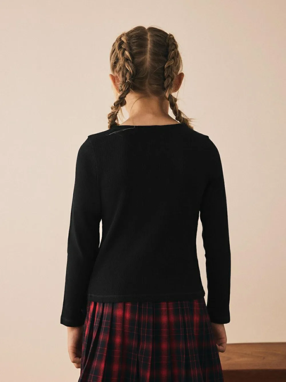 Clearance Next Black Long Sleeve Ribbed Cardigan (3-16yrs)