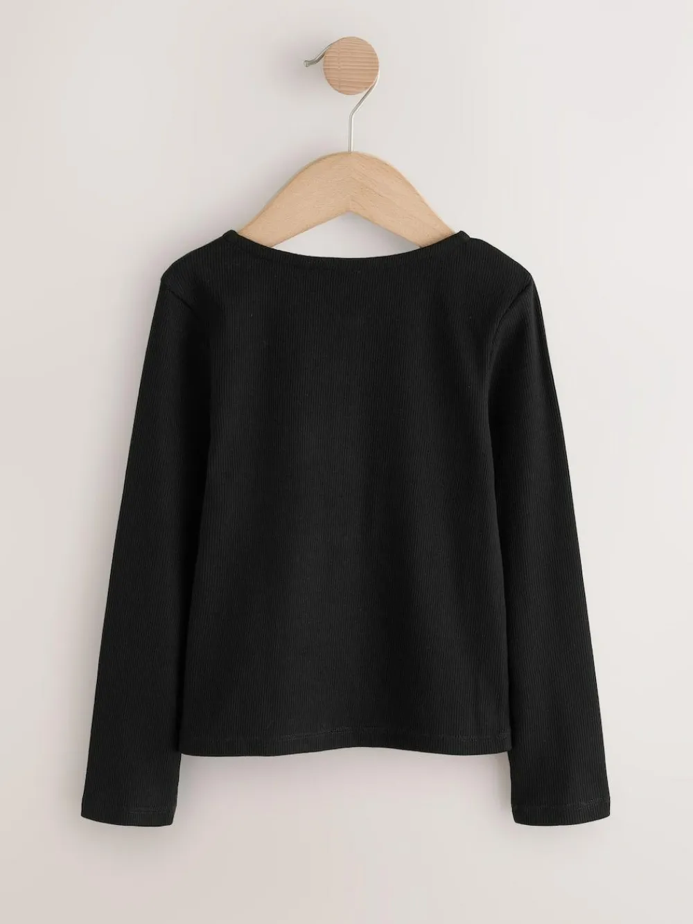 Clearance Next Black Long Sleeve Ribbed Cardigan (3-16yrs)