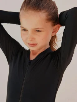 Next Black Long Sleeve Sunsafe Swimsuit (3mths-16yrs)^ Swimwear
