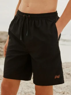 Outlet Next Longer Length Swim Shorts (1.5-16yrs) Black
