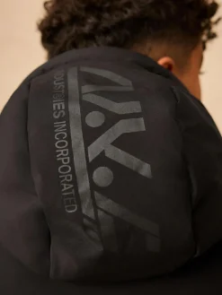 Next Black Longline Shower Resistant Padded Coat (3-17yrs)^BOY Coats & Jackets|Snowsuits & Coats