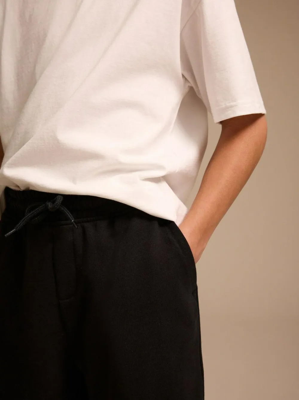 Online Next Loose Fit Basic Shorts (3-16yrs) Black