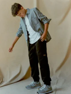 Discount Next Black Loose Fit Cargo Trousers (3-16yrs)