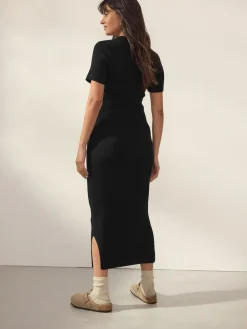 Clearance Next Black Maternity Collared Dress