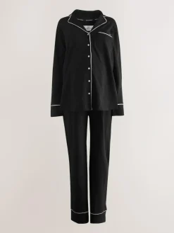 Next Maternity Jersey Button Through Pyjamas^Women All Night & Lounge|Pyjamas