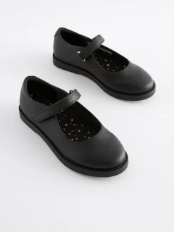 Sale Next Black Matt School Mary Jane Crepe Sole Shoes