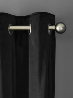 Hot Next Black Matte Velvet Blackout/Thermal Curtains