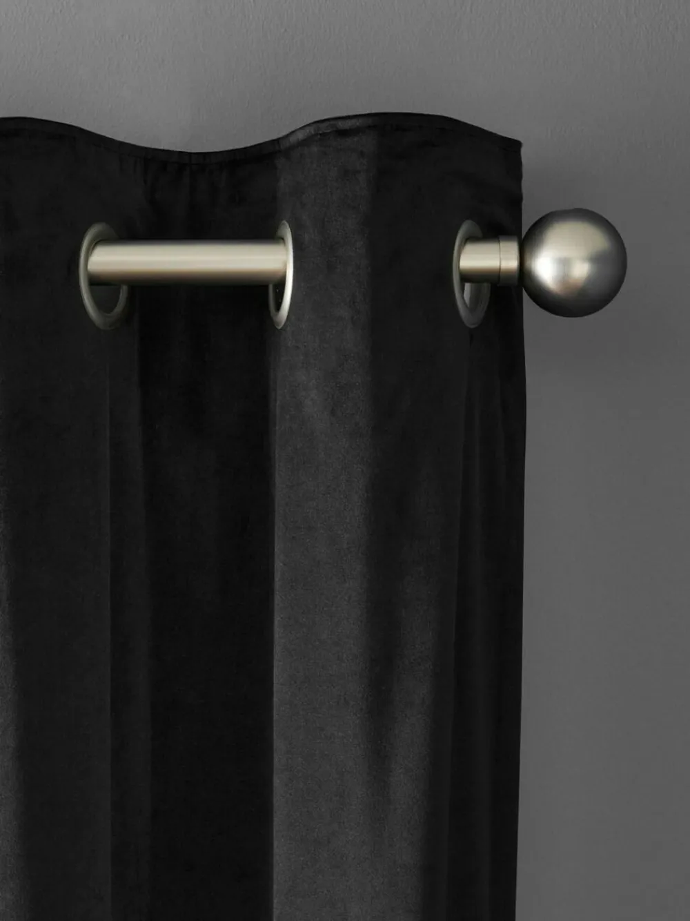 Hot Next Black Matte Velvet Blackout/Thermal Curtains