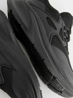 Discount Next Black Mesh Elastic Lace Trainers