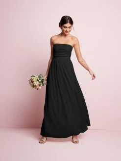 Discount Next Black Mesh Multiway Wedding Guest Bridesmaid Maxi Dress