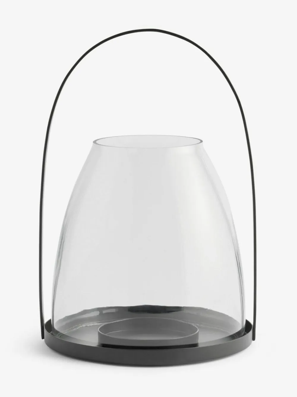 Next Black Metal Curved Handle Lantern Medium^ Candle Holders & Lanterns